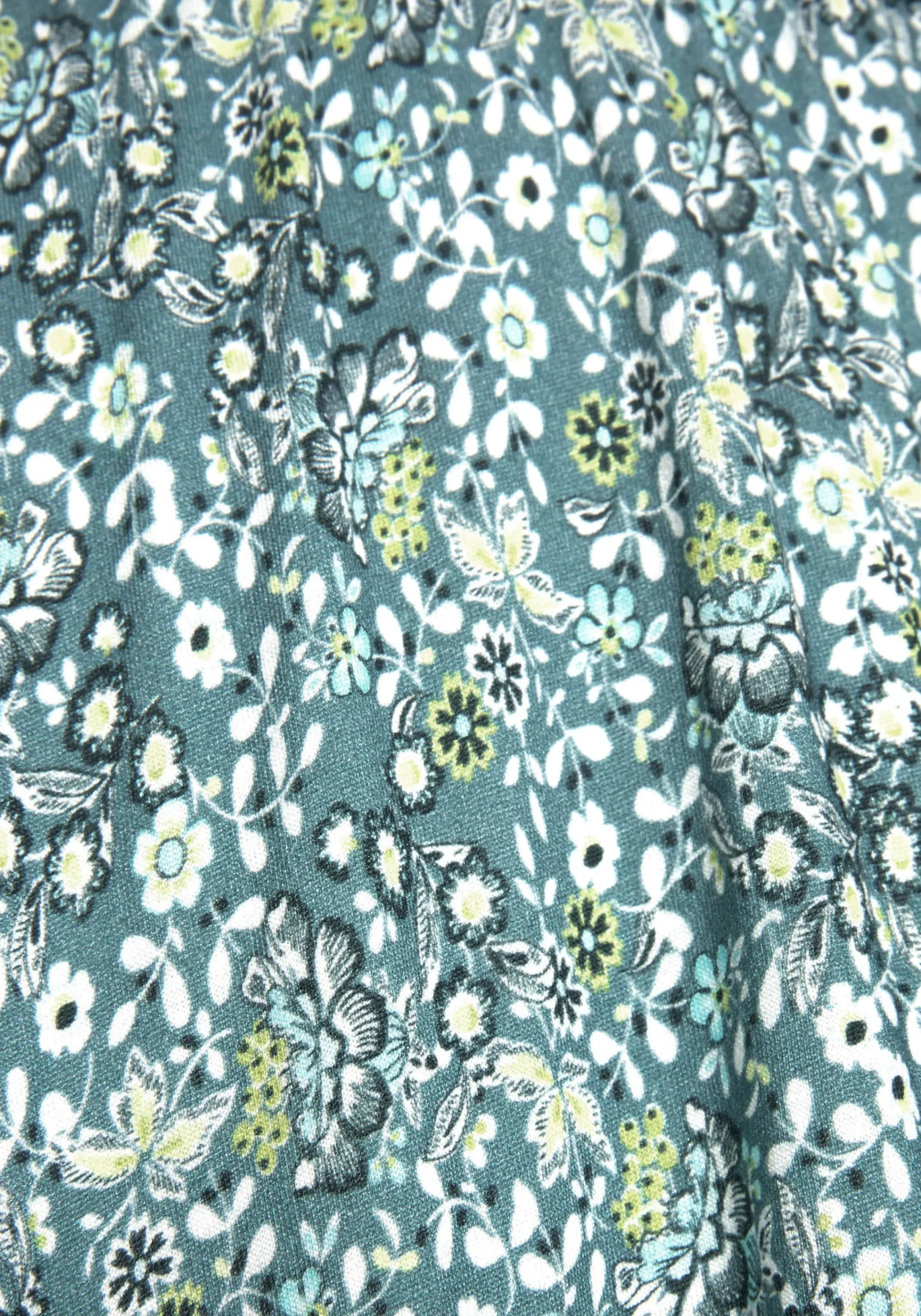 Strandkleider|Vivance Jerseykleid grün-bedruckt