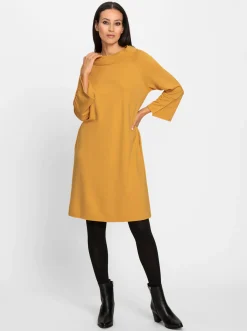 Kleider|heine Jerseykleid ocker