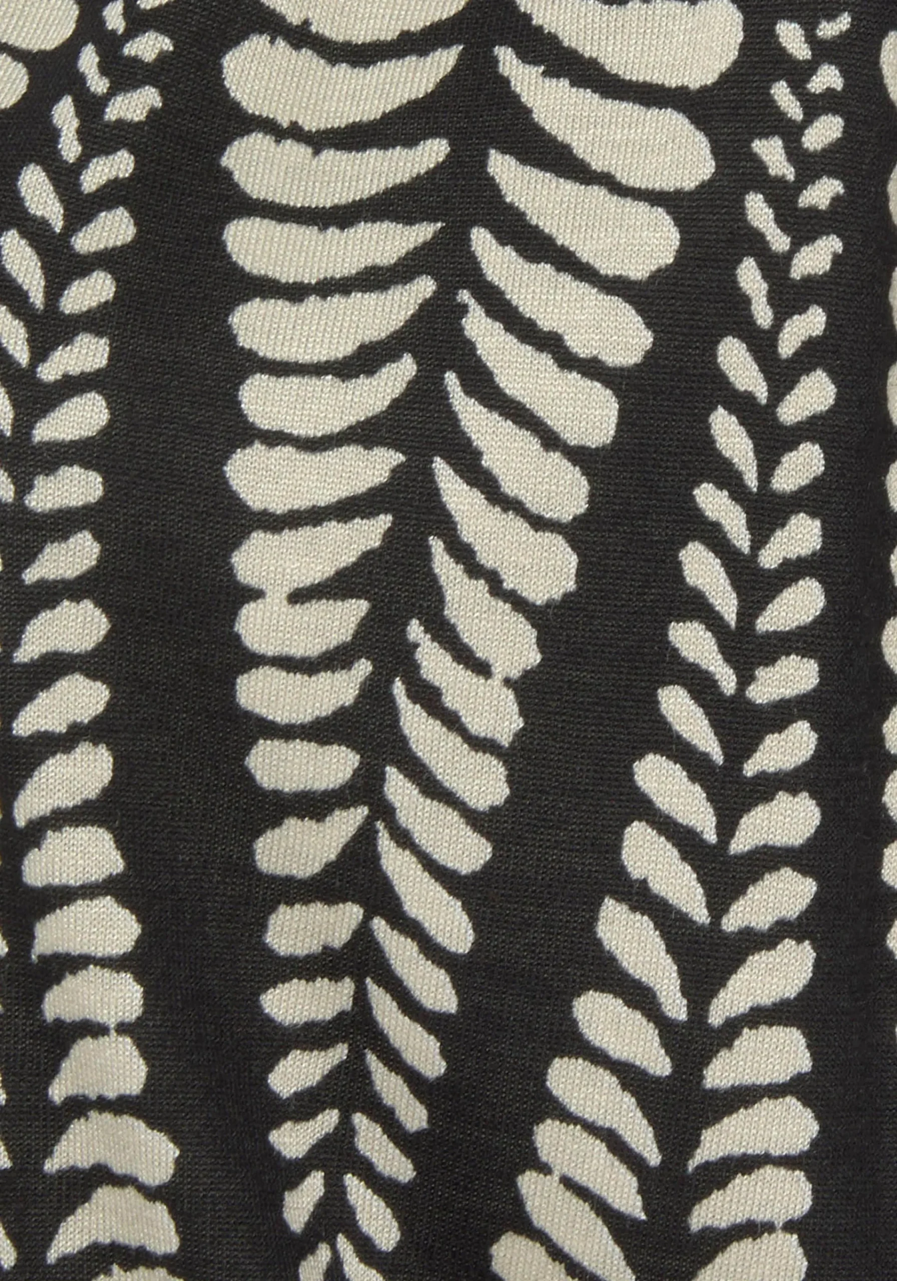 Strandkleider|LASCANA Jerseykleid schwarz-sandbedruckt