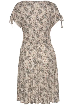 Kleider|Vivance Jerseykleid beige-bedruckt