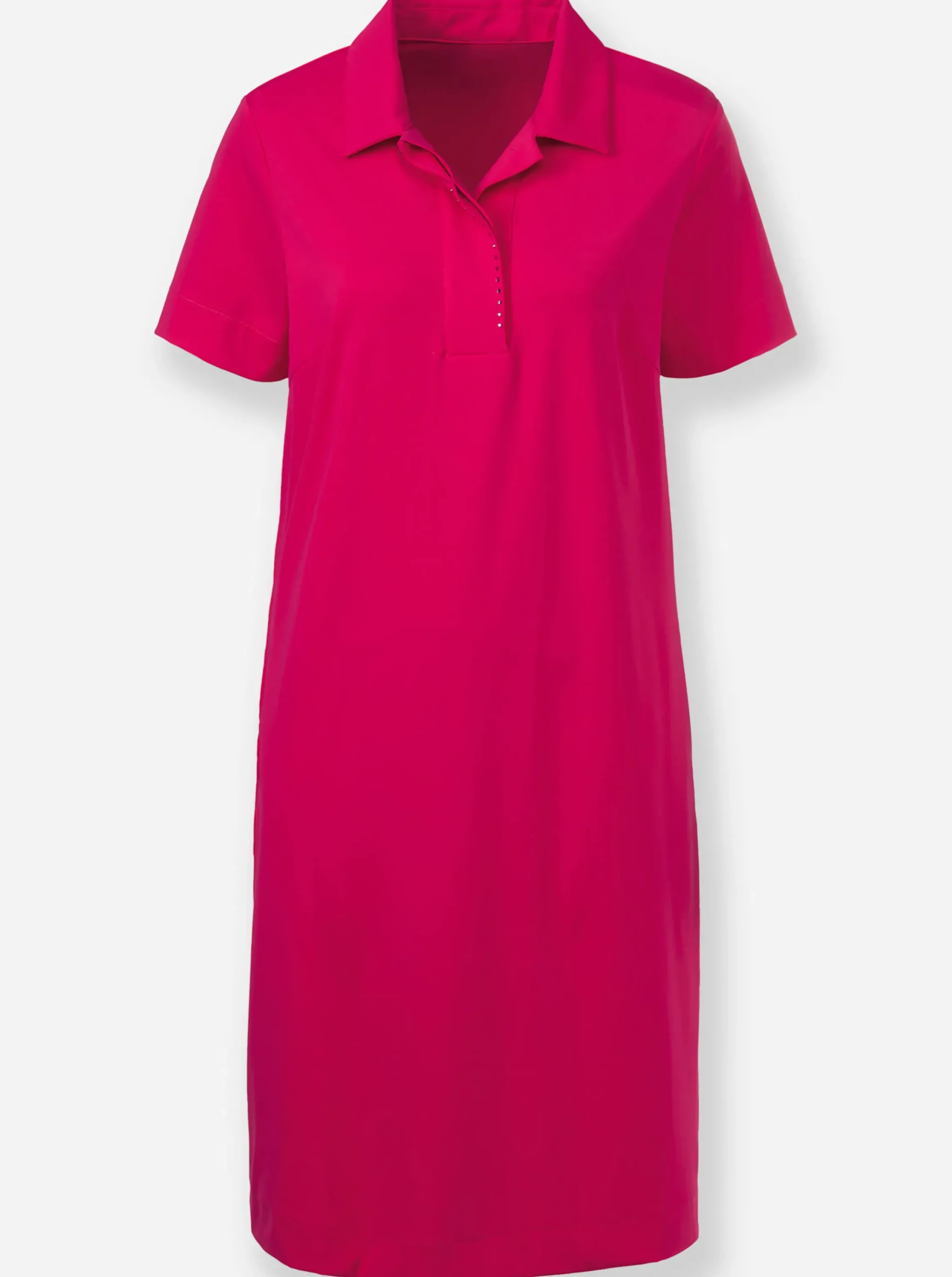Kleider|heine Jerseykleid mit Glitzersteinen pink