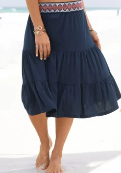 Strandmode|s.Oliver Jerseyrock blau