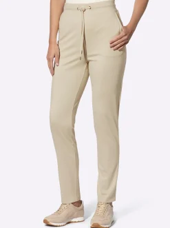 Hosen|heine Jogg Pants mit erhöhtem Dehnbund sand