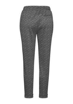 Strandmode|Vivance Jogger Pants schwarz-cremegemustert