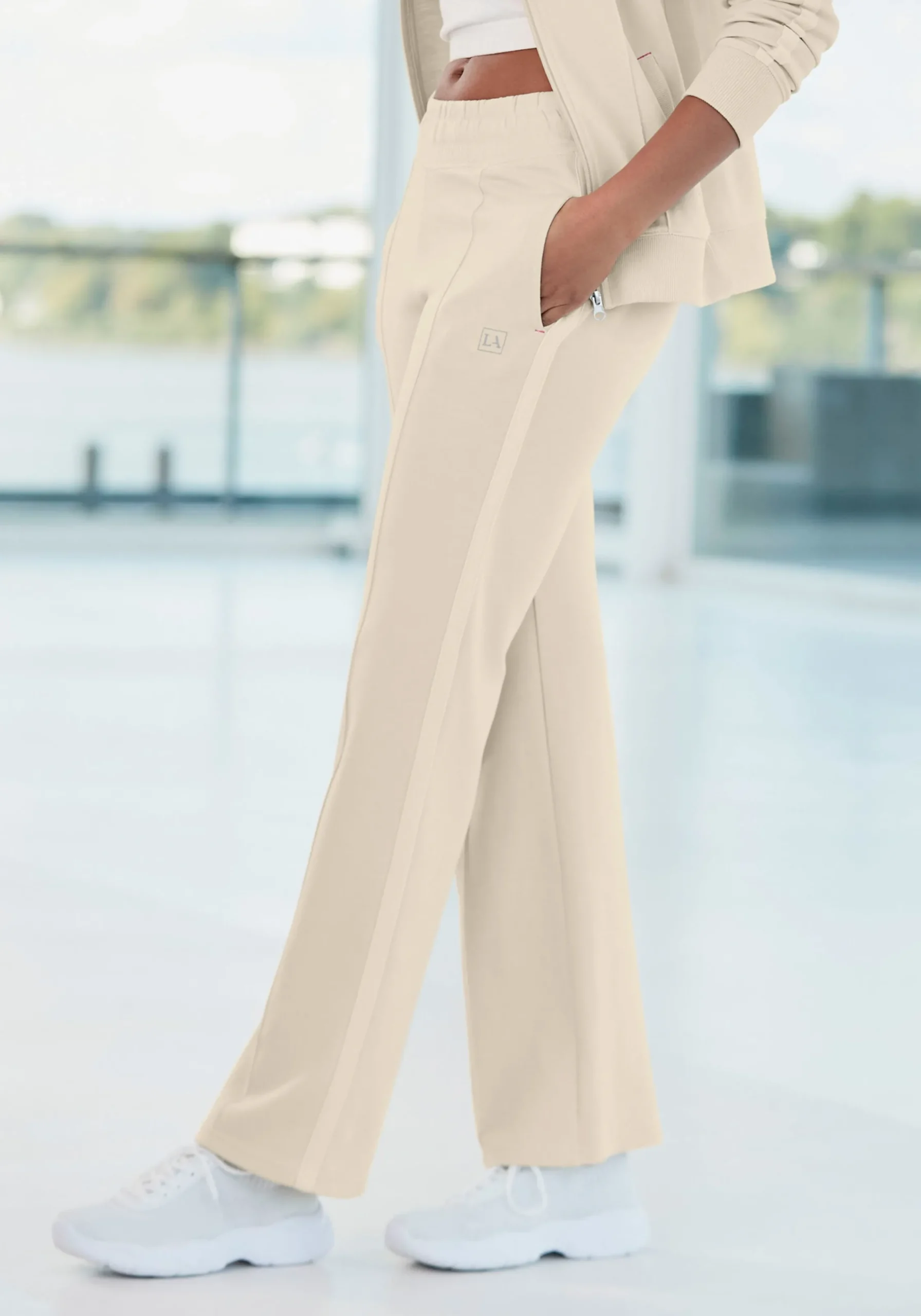Hosen|LASCANA ACTIVE Jogger Pants beige