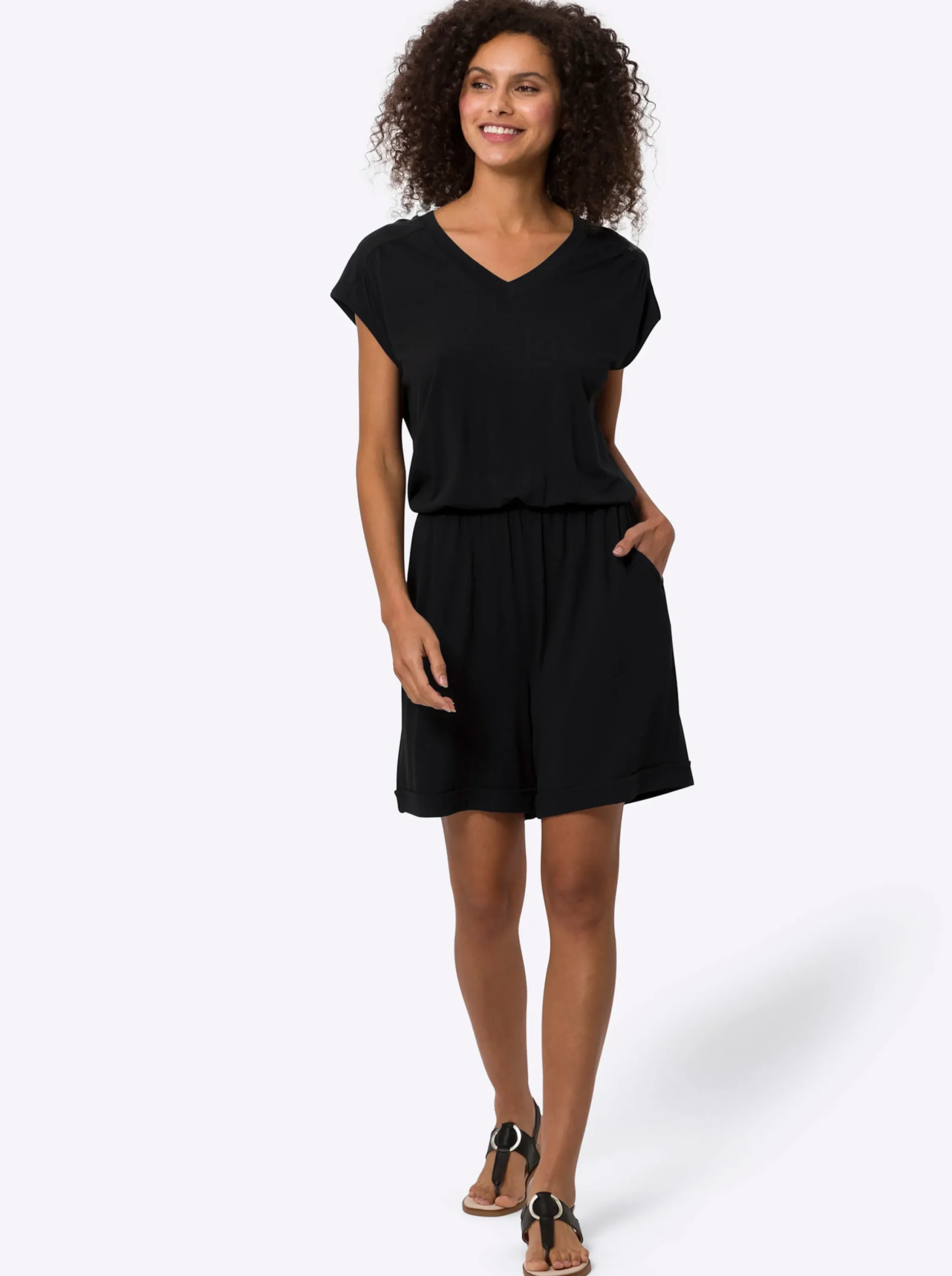 Overalls|heine Jumpsuit aus Jersey schwarz