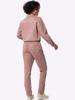 Overalls|heine Jumpsuit mit Druckknopfleiste hortensie