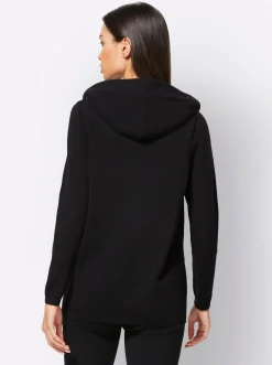 Pullover|heine Kapuzenpullover schwarz