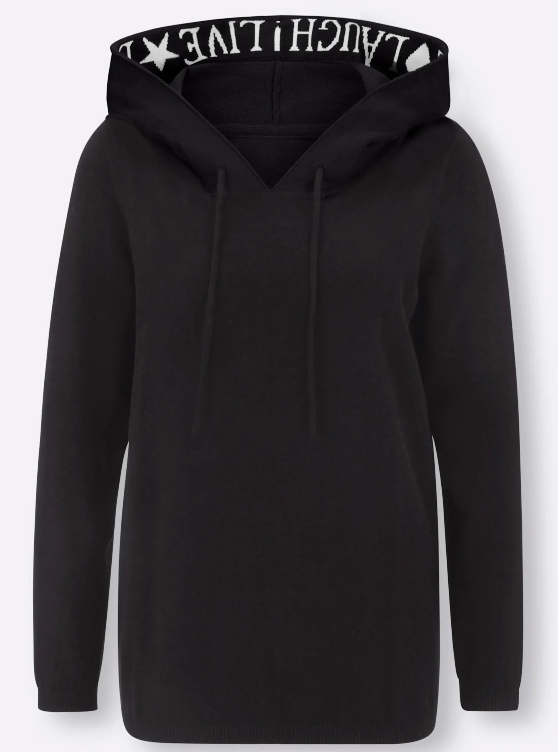 Pullover|heine Kapuzenpullover schwarz