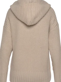 Strandmode|Pullover|LASCANA Kapuzenpullover beige