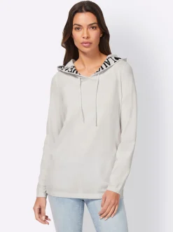 Pullover|heine Kapuzenpullover ecru