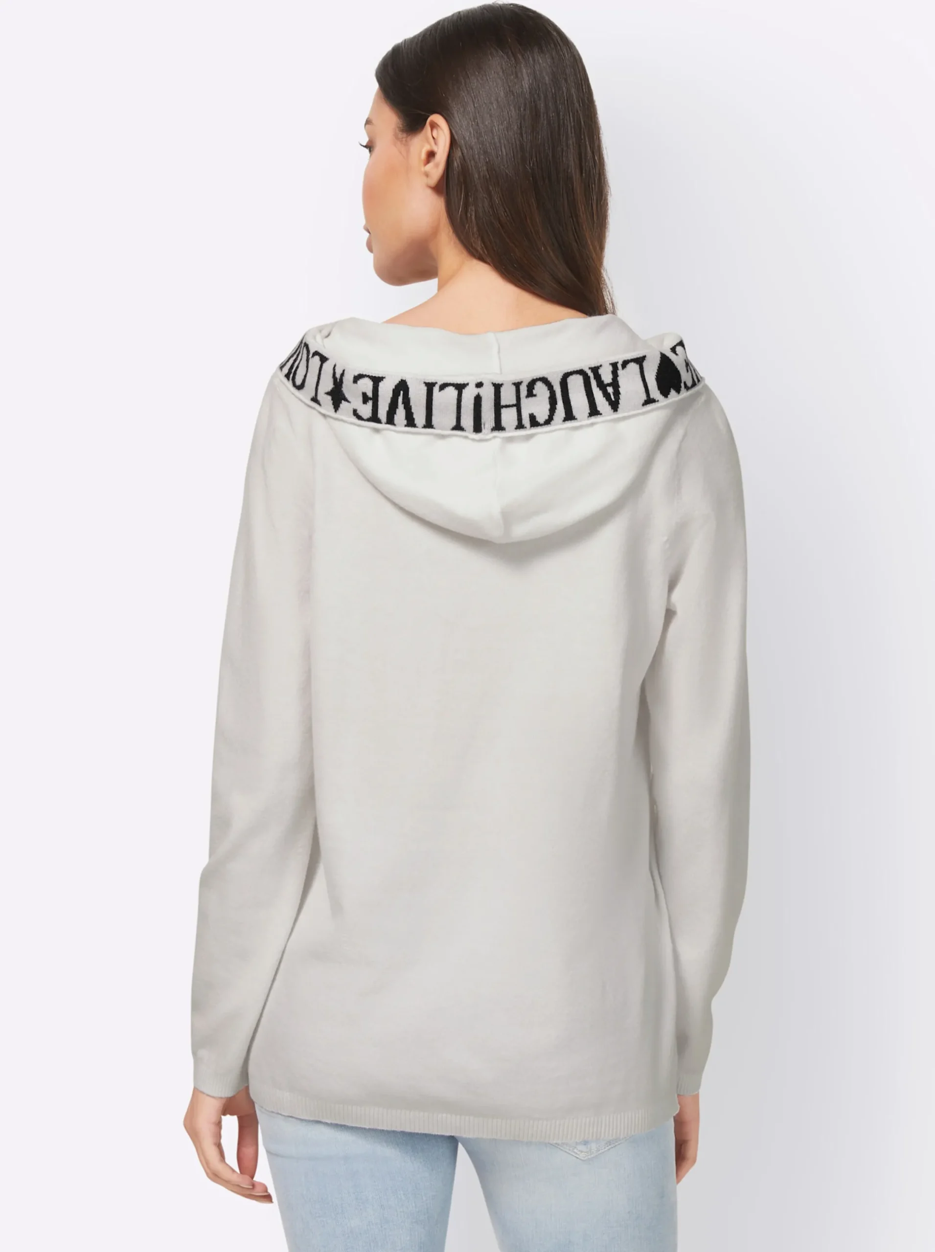 Pullover|heine Kapuzenpullover ecru