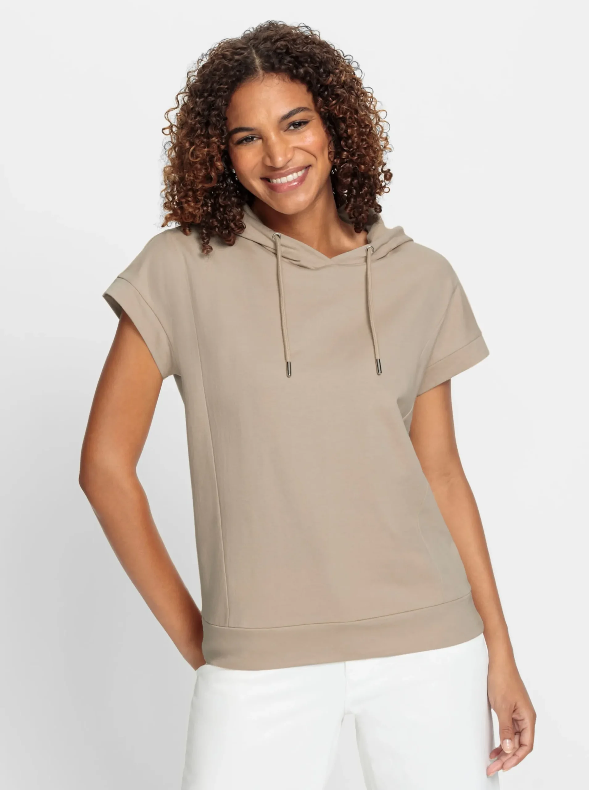 Shirts| Kapuzenshirt beige