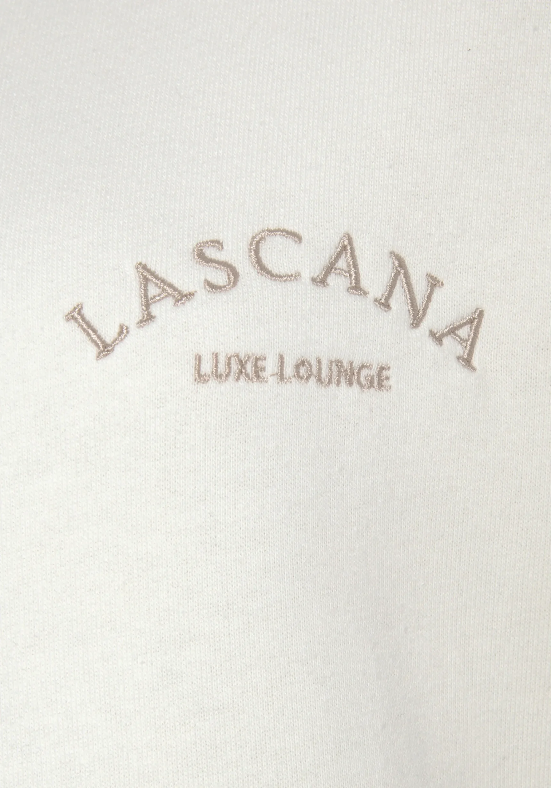 Homewear|LASCANA Kapuzensweatjacke beige