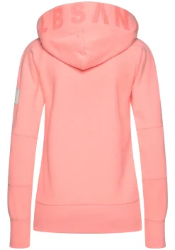 Homewear|Homewear|Elbsand Kapuzensweatjacke korallemeliert