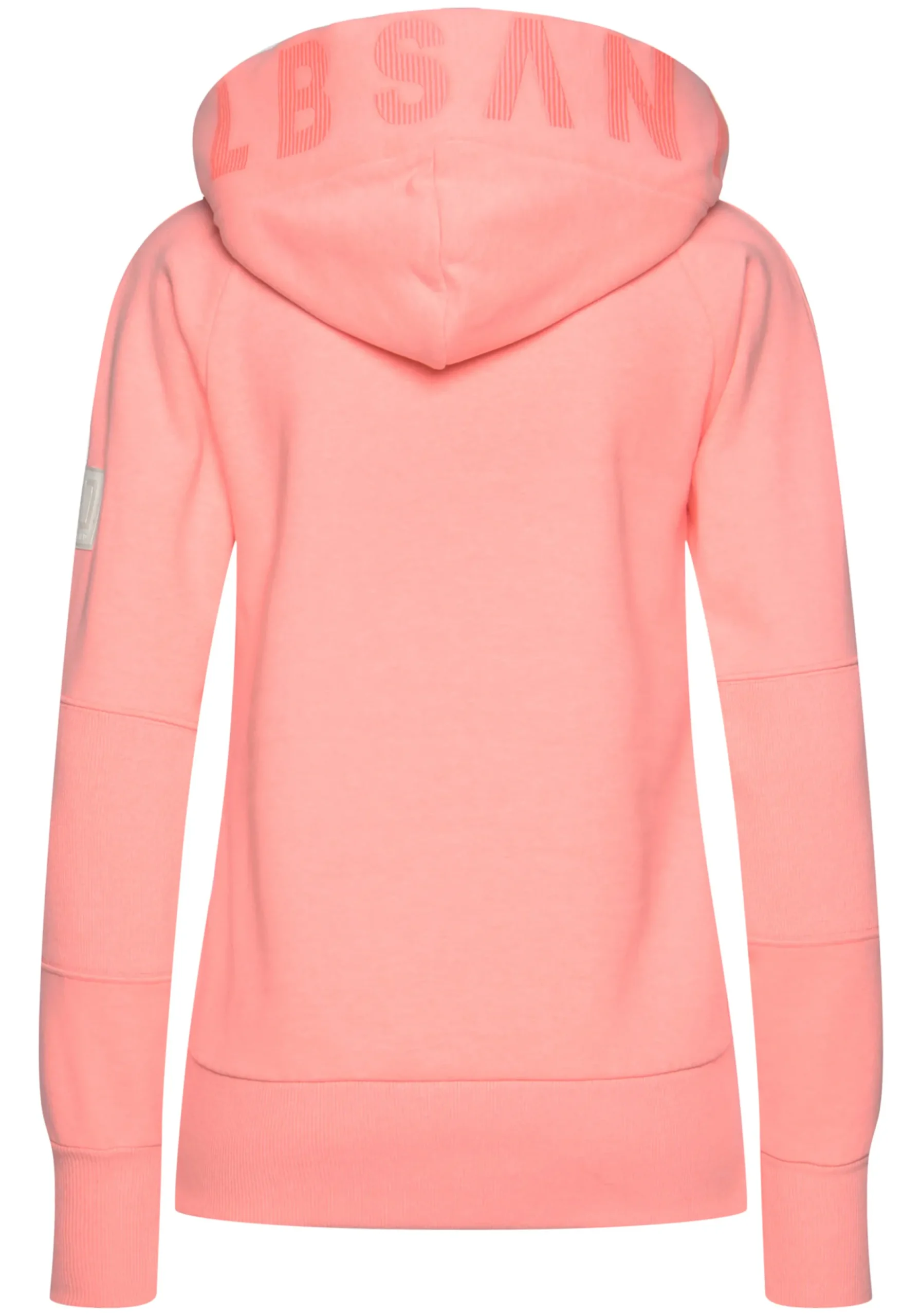 Homewear|Homewear|Elbsand Kapuzensweatjacke korallemeliert