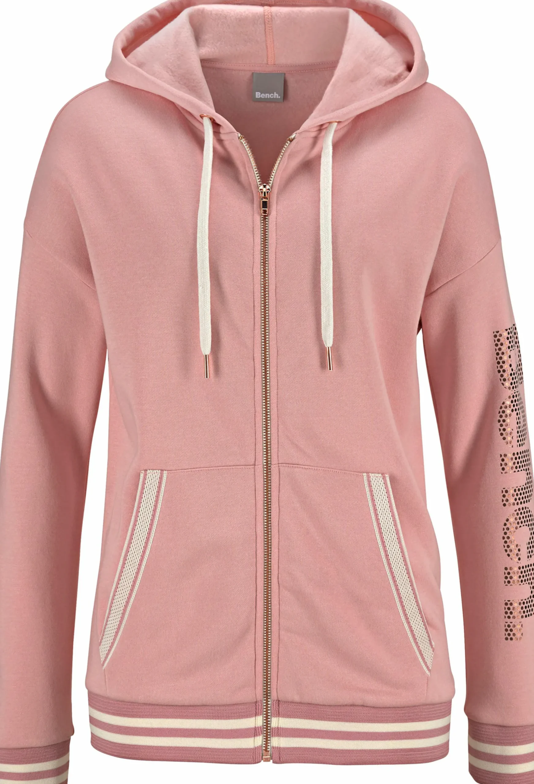 Homewear|Jacken|Bench. Kapuzensweatjacke apricot