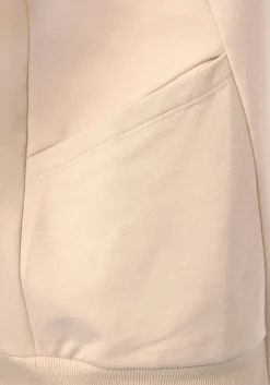 Jacken|Shirts| Kapuzensweatjacke beige