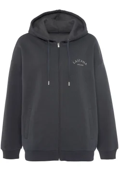 Homewear|LASCANA Kapuzensweatjacke anthrazit