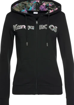 Homewear|Jacken|KangaROOS Kapuzensweatjacke schwarz
