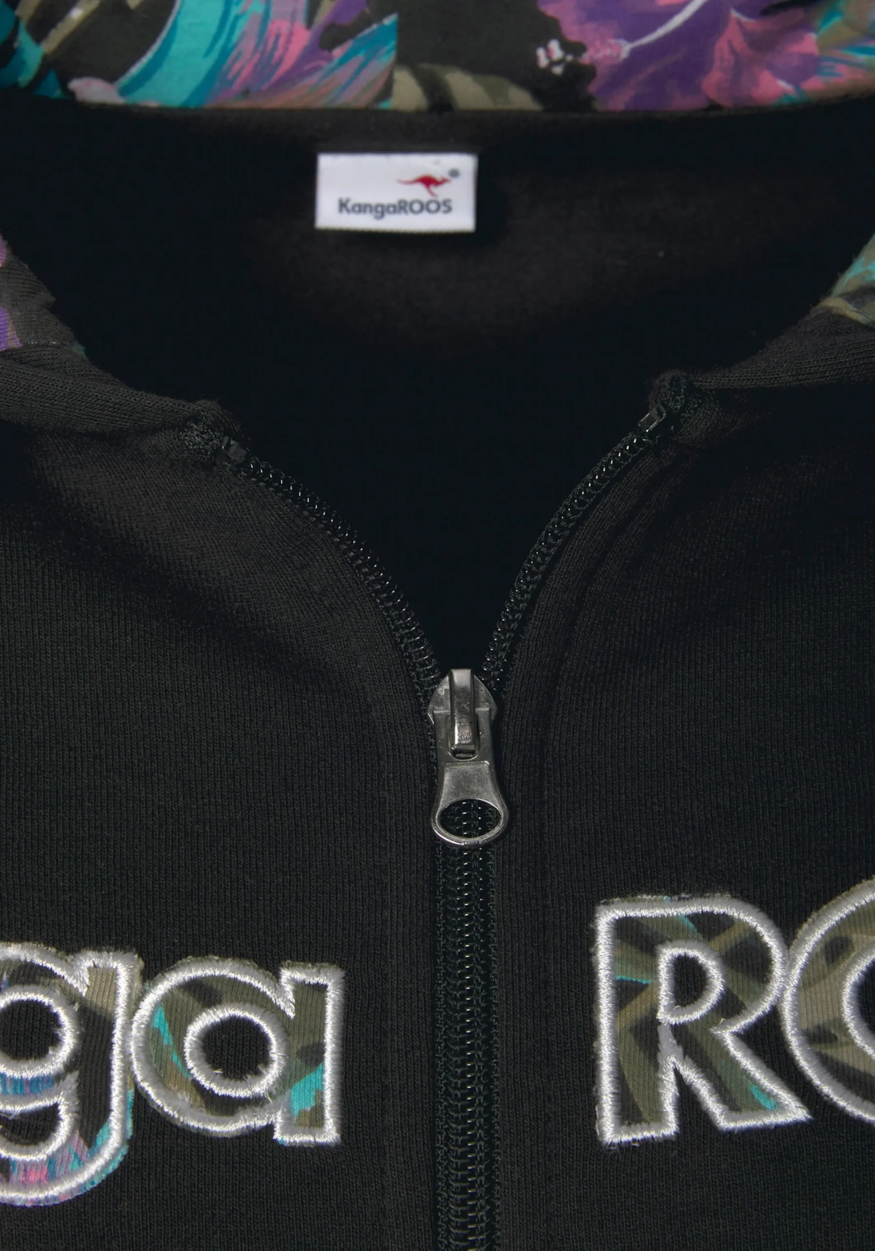 Homewear|Jacken|KangaROOS Kapuzensweatjacke schwarz