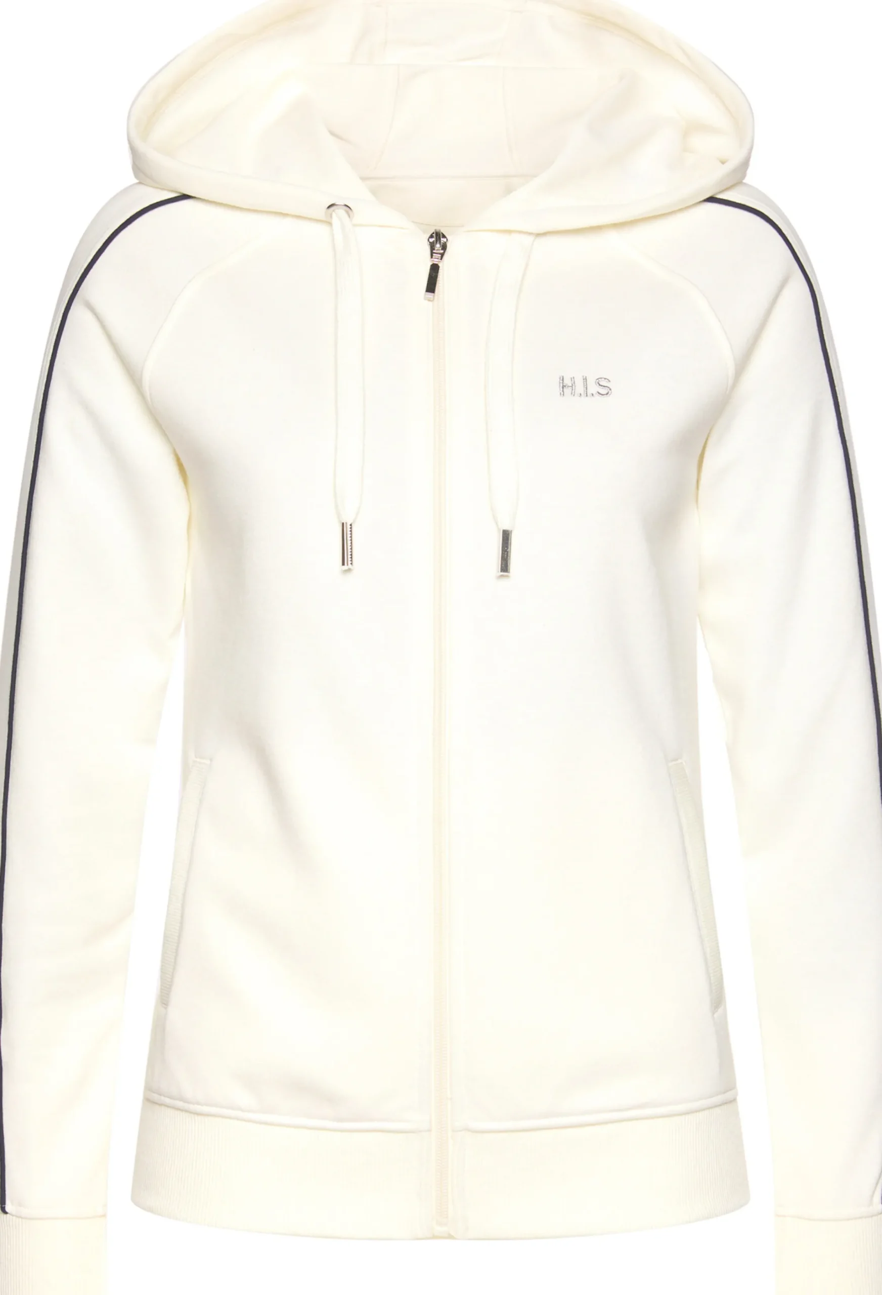 Shirts|H.I.S Kapuzensweatjacke ecru