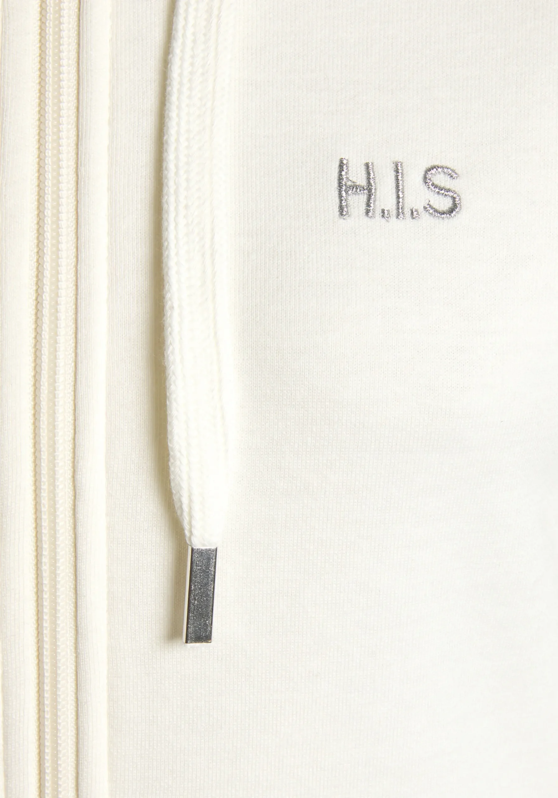 Shirts|H.I.S Kapuzensweatjacke ecru