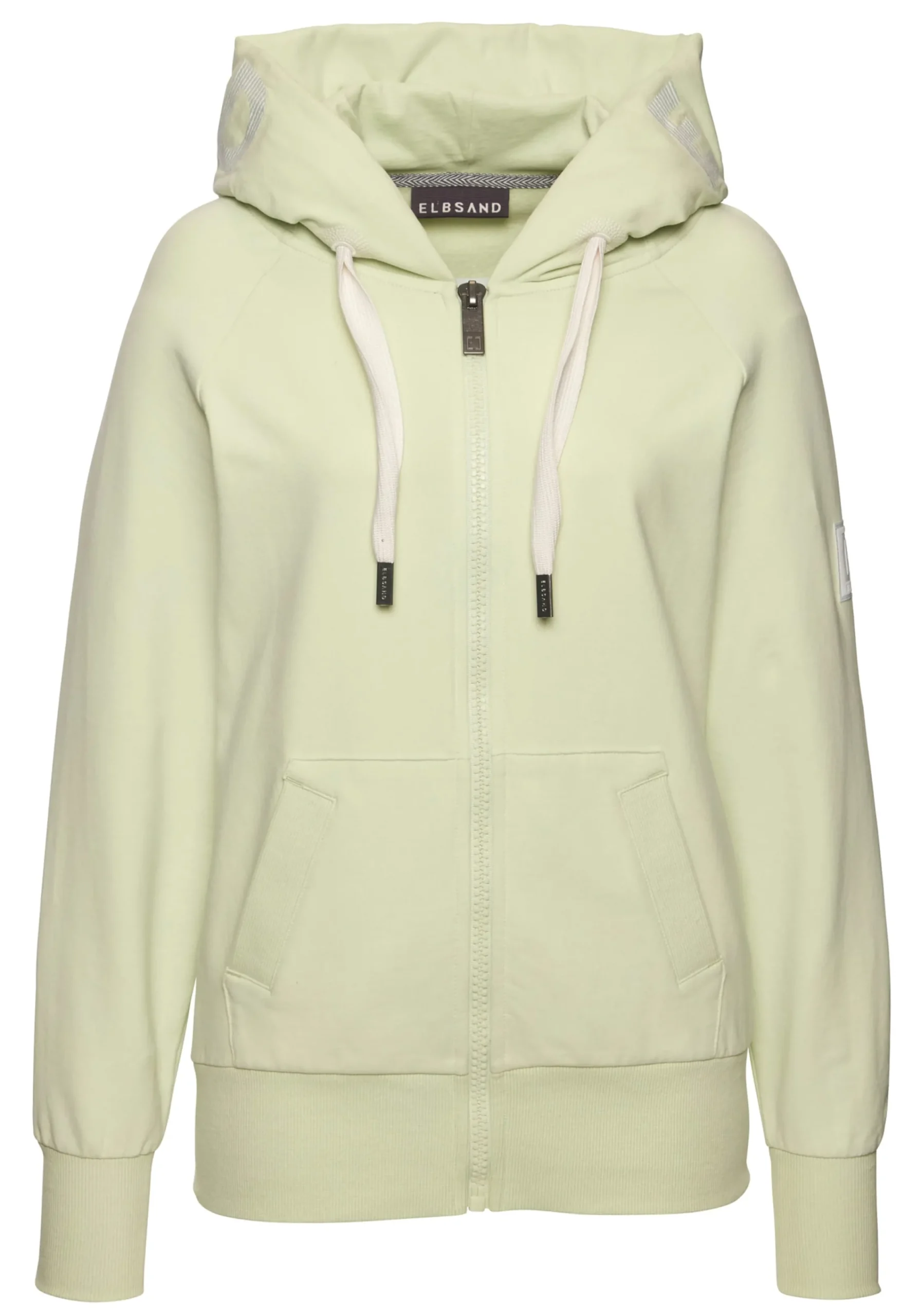 Homewear|Strandmode|Elbsand Kapuzensweatjacke pastellgrün