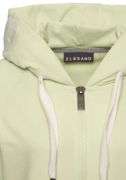 Homewear|Strandmode|Elbsand Kapuzensweatjacke pastellgrün
