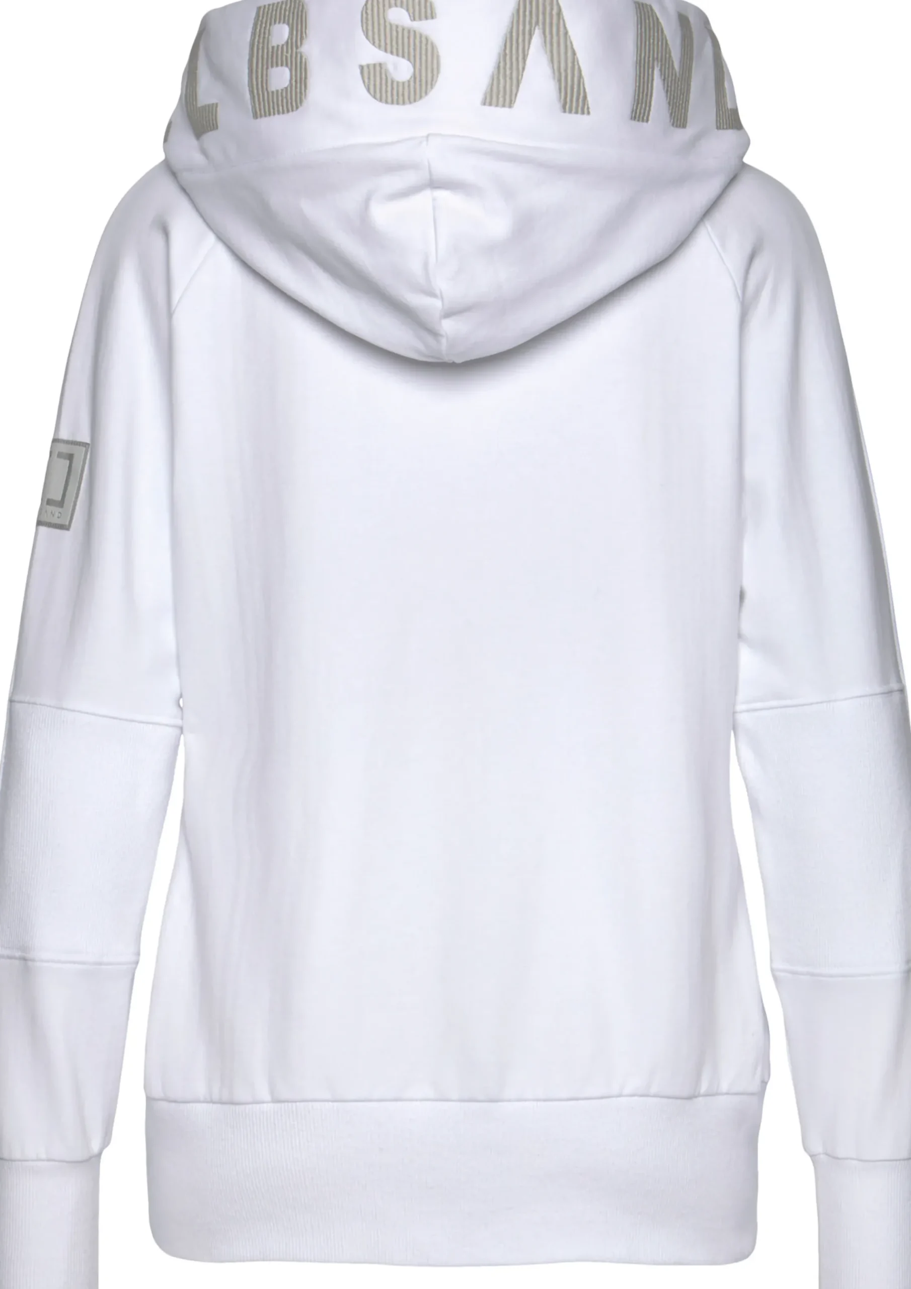 Jacken|Elbsand Kapuzensweatjacke weiß
