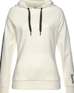 Homewear|Pullover| Kapuzensweatshirt ecru-schwarz