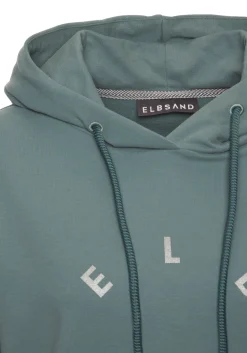 Pullover|Shirts|Elbsand Kapuzensweatshirt petrol