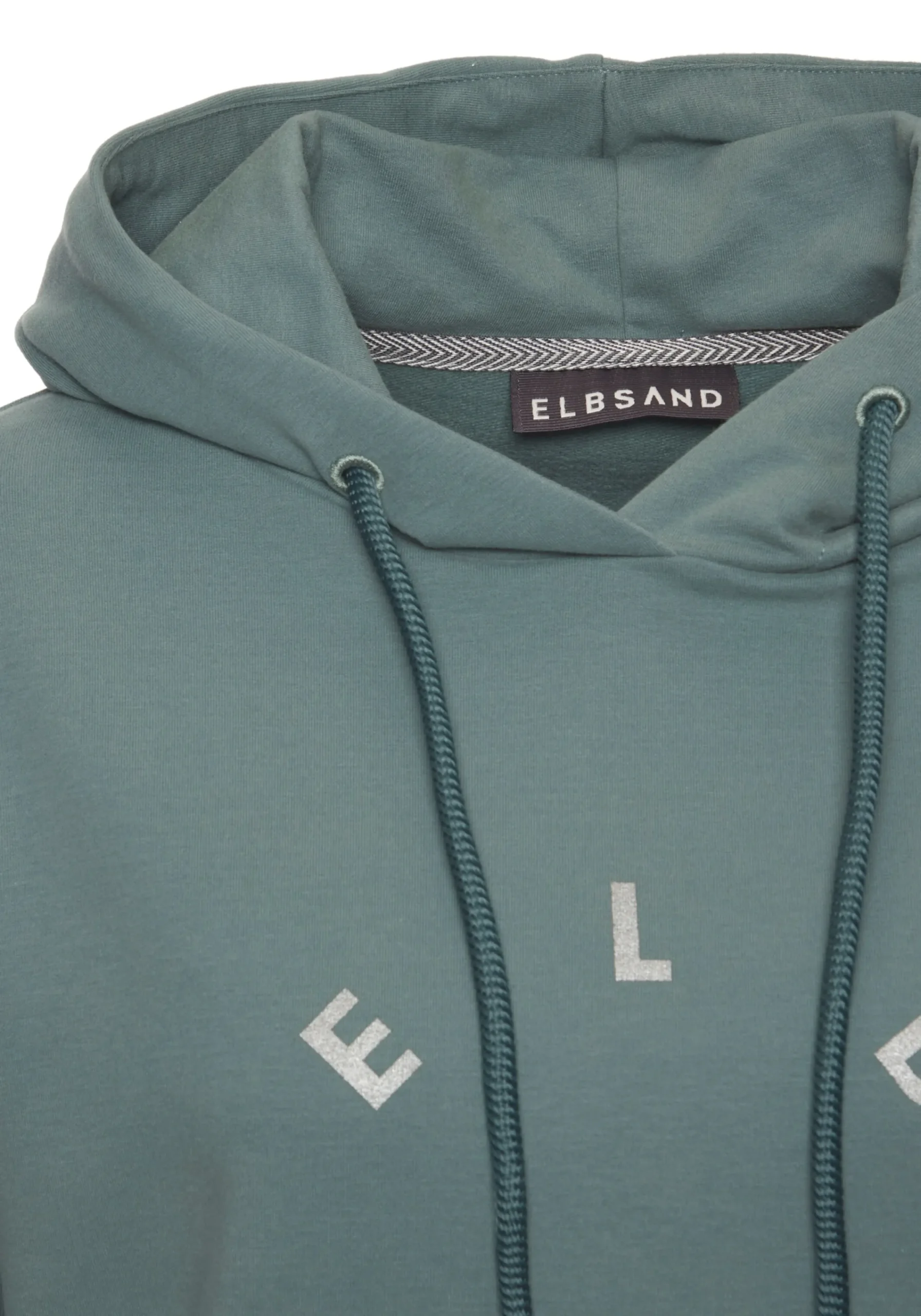 Pullover|Shirts|Elbsand Kapuzensweatshirt petrol