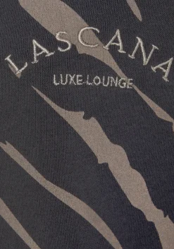 Strandmode|LASCANA Kapuzensweatshirt dunkelgrau-taupe