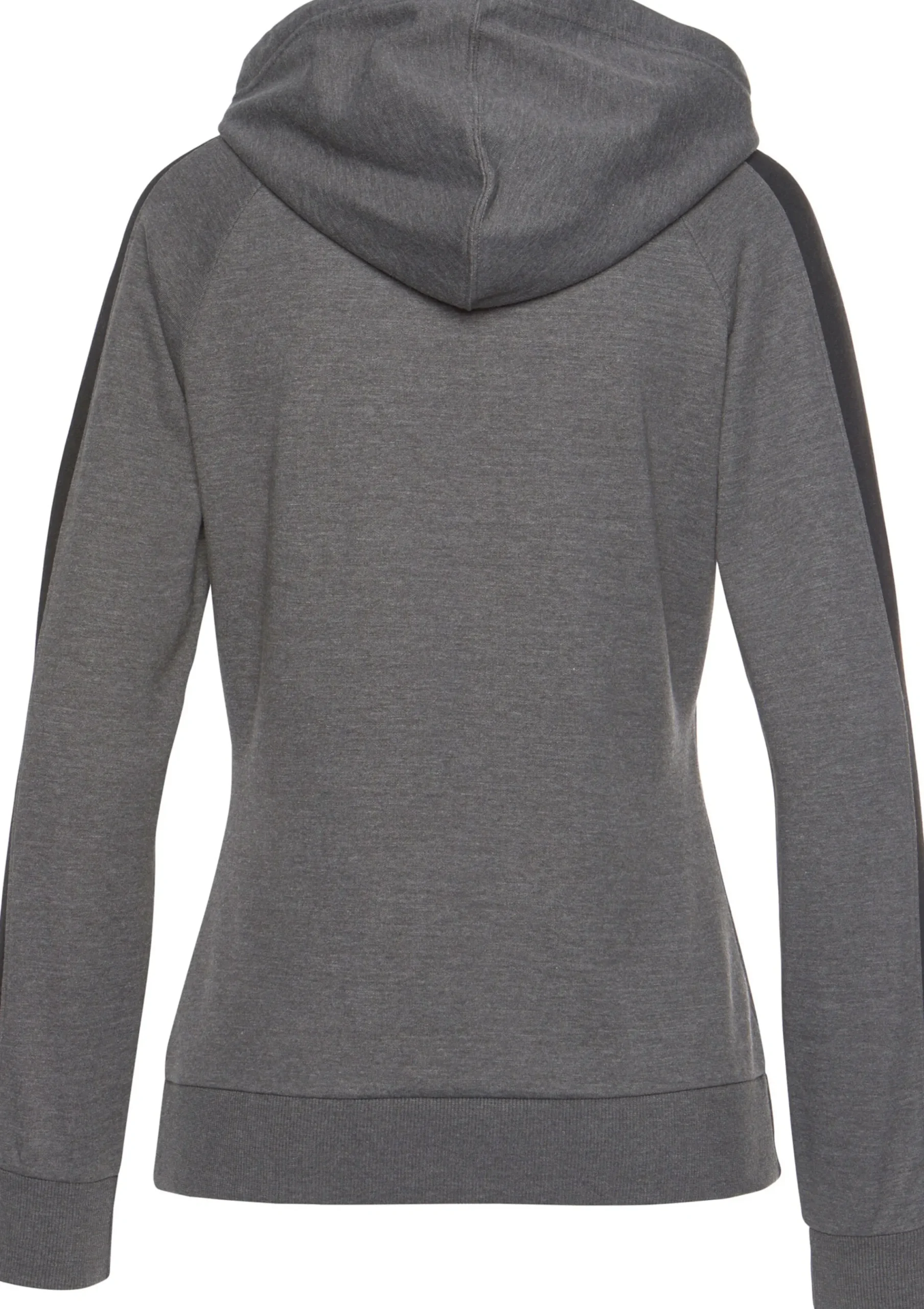 Pullover| Kapuzensweatshirt anthrazit-meliert-schwarz