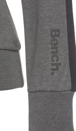 Pullover| Kapuzensweatshirt anthrazit-meliert-schwarz
