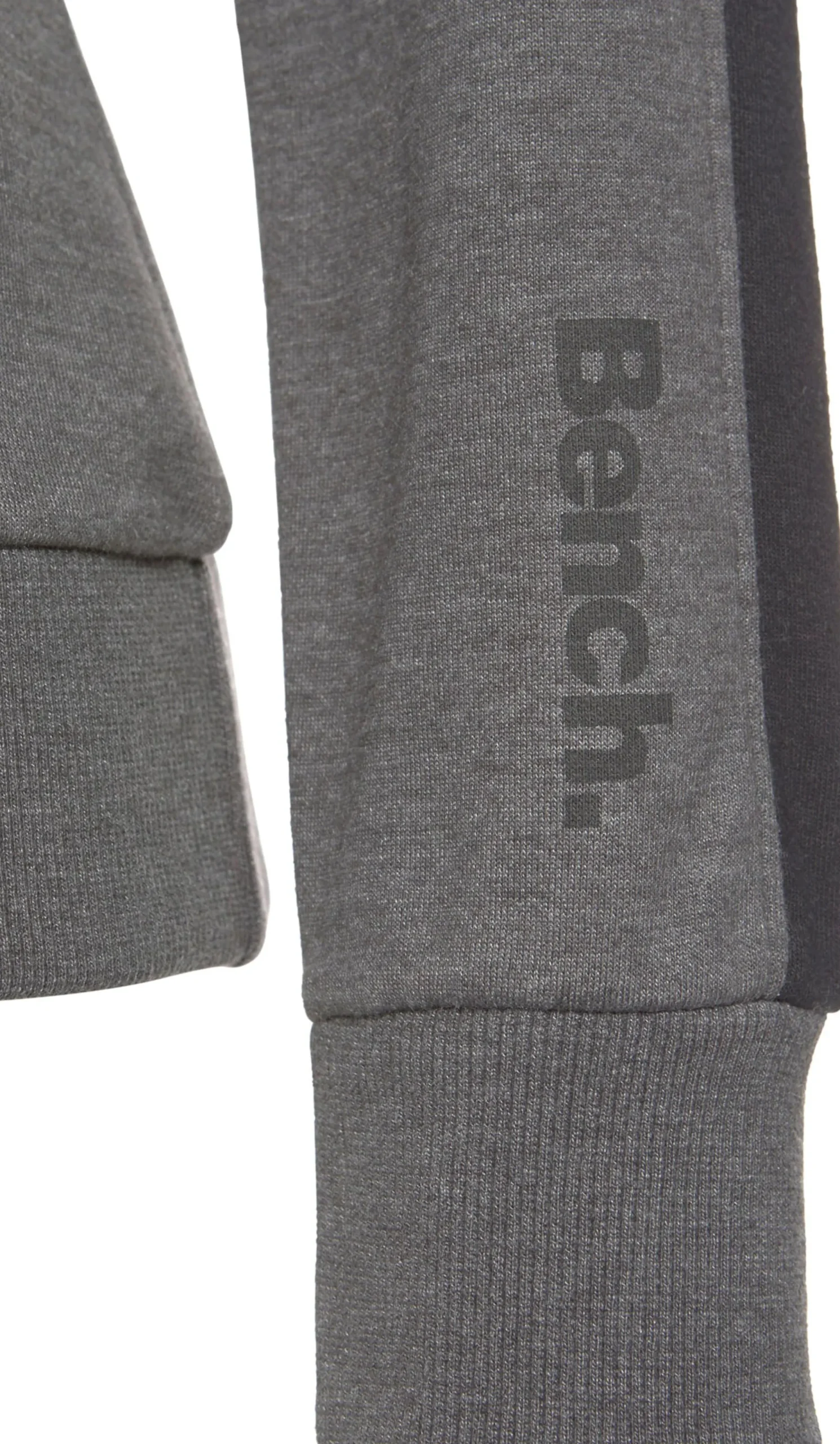 Pullover| Kapuzensweatshirt anthrazit-meliert-schwarz