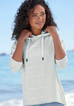 Strandmode|Pullover|Elbsand Kapuzensweatshirt hellgrün