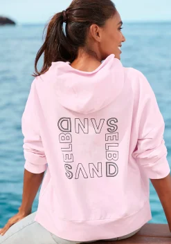 Strandmode|Pullover|Elbsand Kapuzensweatshirt rosa
