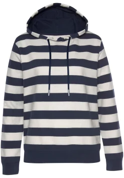 Homewear|Homewear|H.I.S Kapuzensweatshirt marine-ecru-gestreift