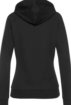 Pullover|Shirts| Kapuzensweatshirt schwarz-weiß