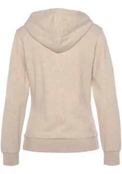 Pullover|Shirts| Kapuzensweatshirt beigemeliert