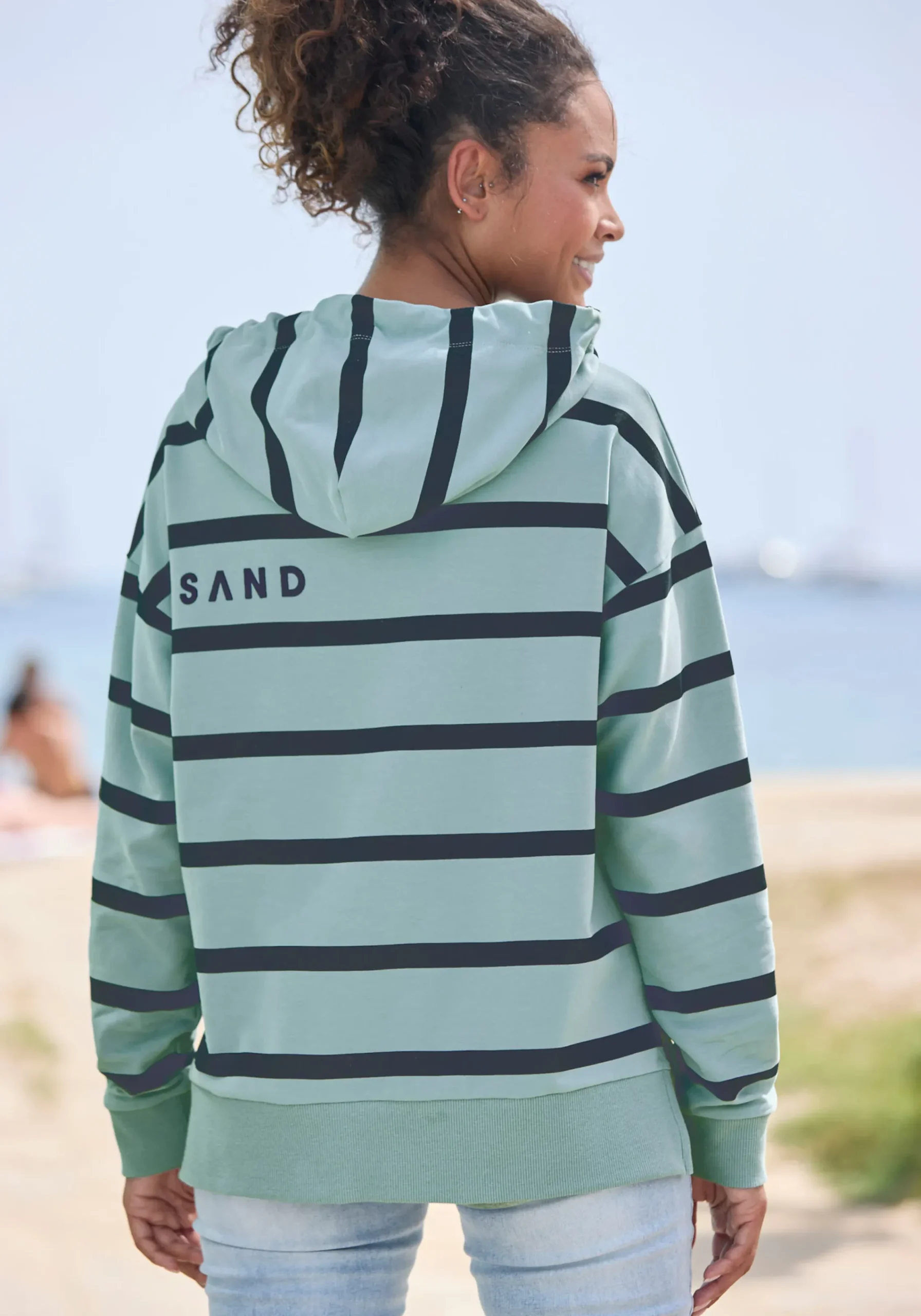 Strandmode|Pullover|Elbsand Kapuzensweatshirt blau-marine