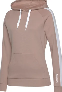 Pullover|Shirts| Kapuzensweatshirt beige-weiß