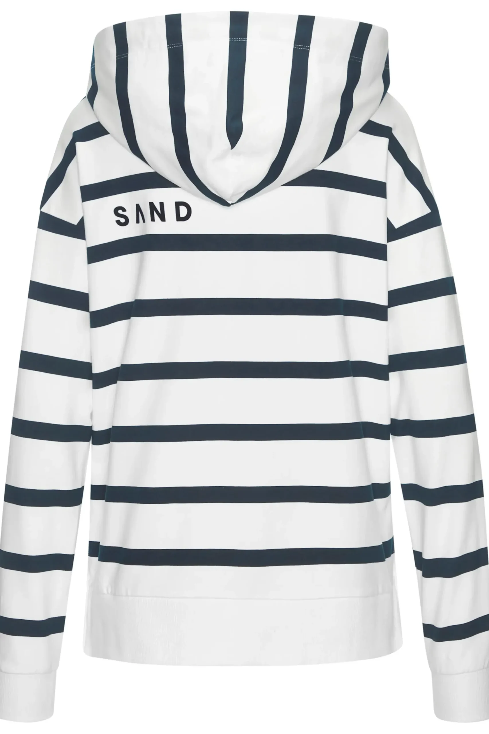 Strandmode|Pullover|Elbsand Kapuzensweatshirt weiß-marine
