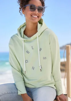 Strandmode|Elbsand Kapuzensweatshirt pastellgrün
