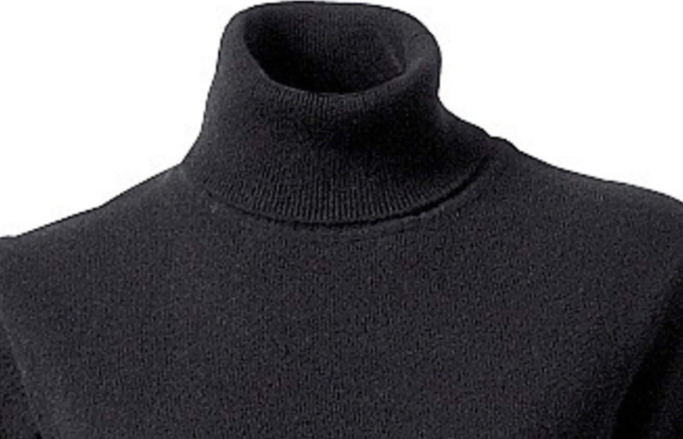 Pullover|heine Kaschmirpullover mit Rollkragen schwarz