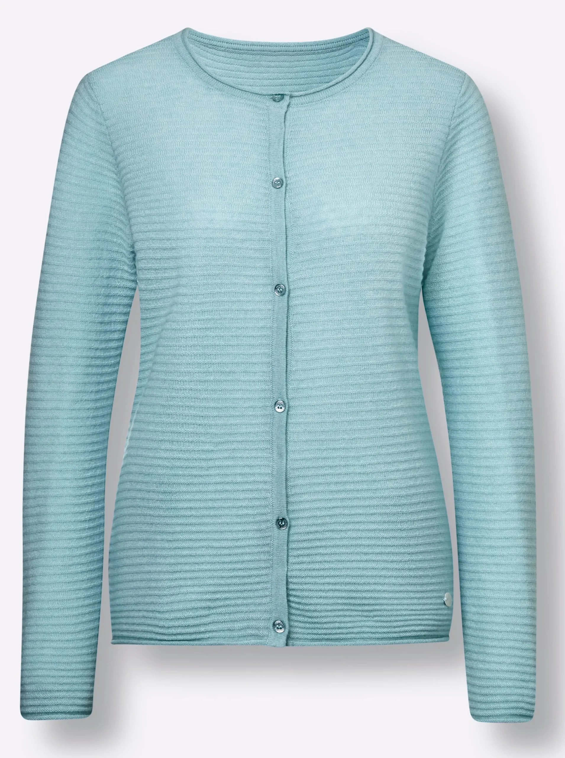 Strickjacken|CREATION L PREMIUM Kaschmir-Strickjacke kalkmint
