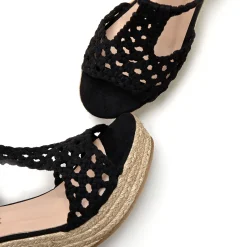 Sandalen & Sandaletten|LASCANA Keilsandalette schwarz