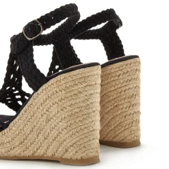 Sandalen & Sandaletten|LASCANA Keilsandalette schwarz
